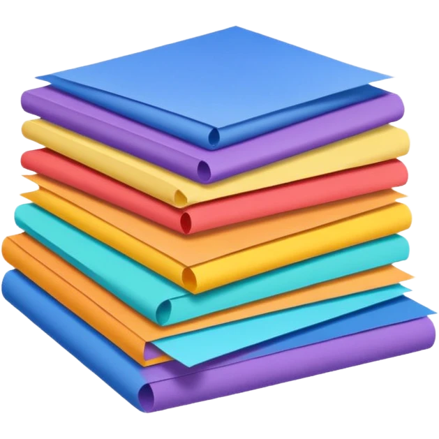 coloured paper emoji