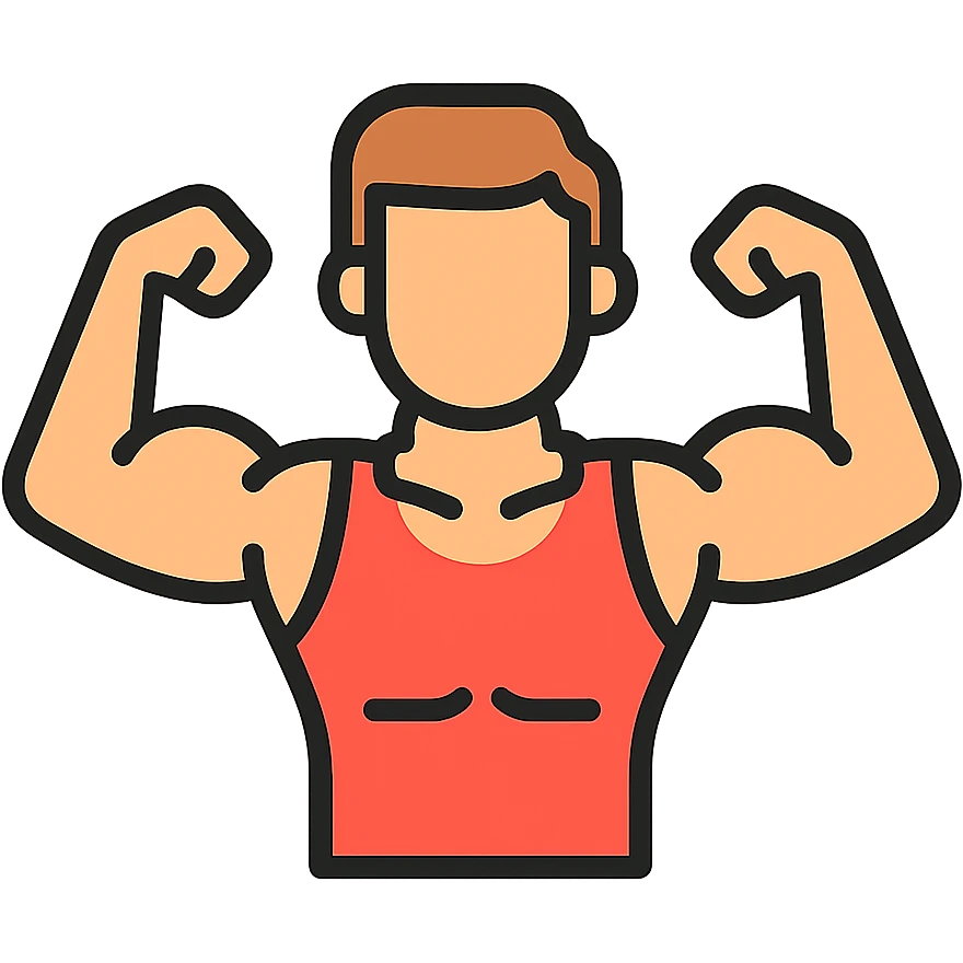 muscular man emoji