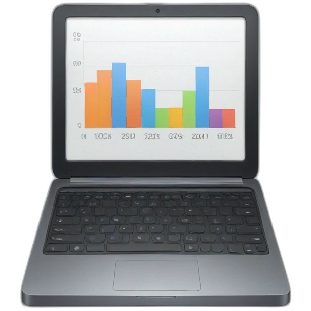 laptop analytics emoji