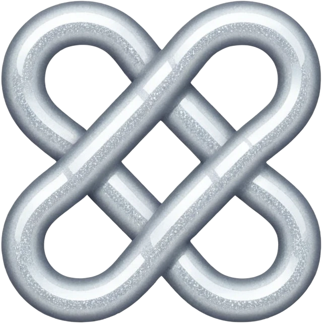 Glitter White Infinite emoji