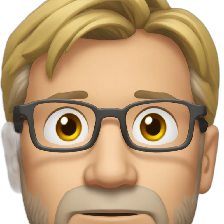 jurgen klopp placing hands under the head emoji