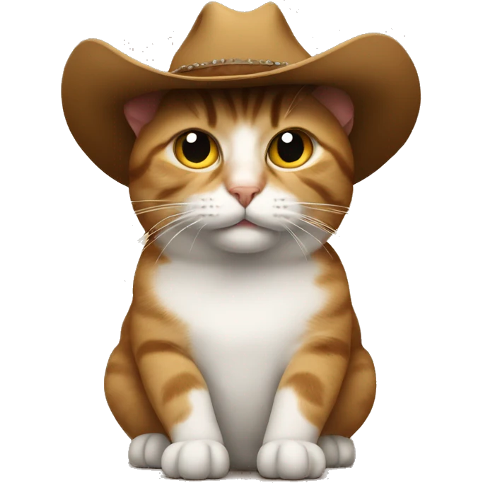 Cat with cowboy hat emoji