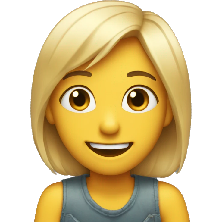 Big heart eyes and a big smile emoji