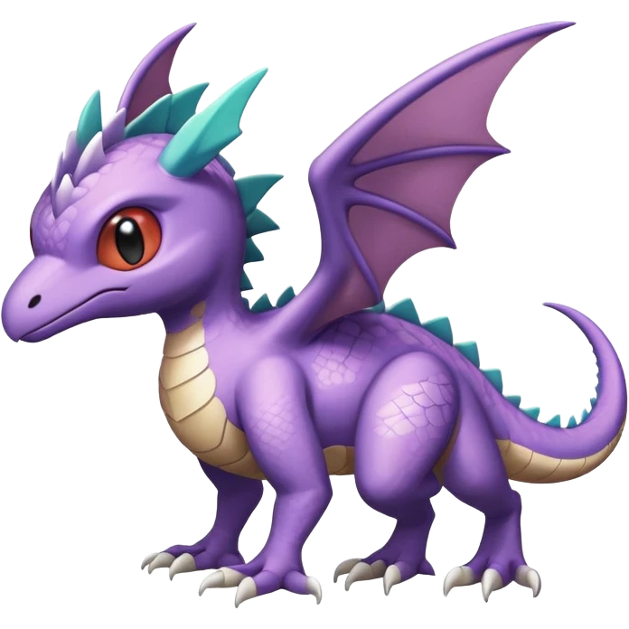 Shiny Cute Adorable Aerodactyl-Noivern-Archeops-Hybrid-Creature with pattern-markings emoji