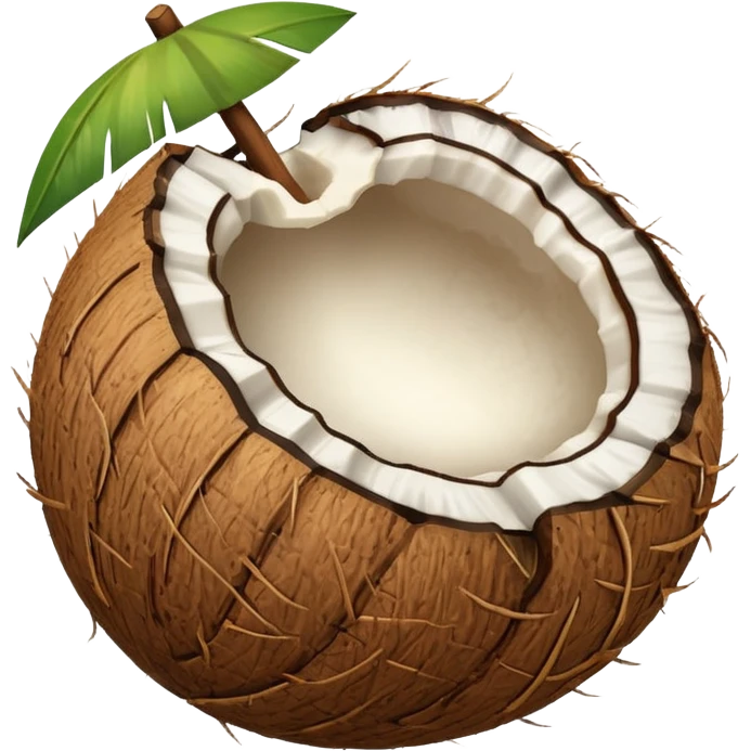 coconut with shall emoji