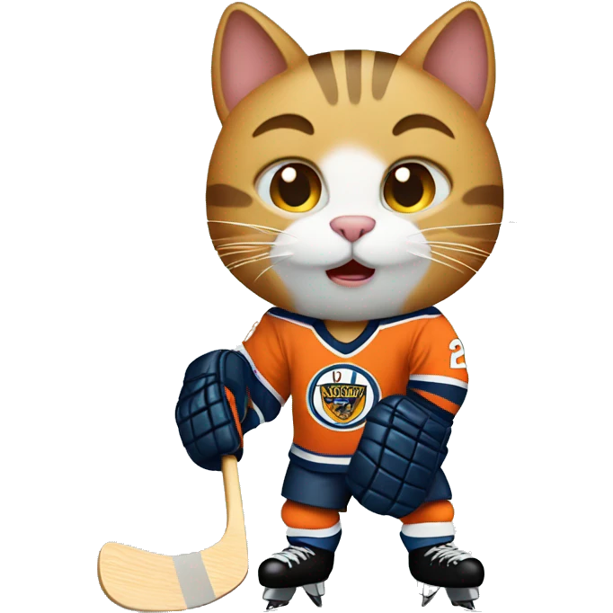 Hockey cat emoji