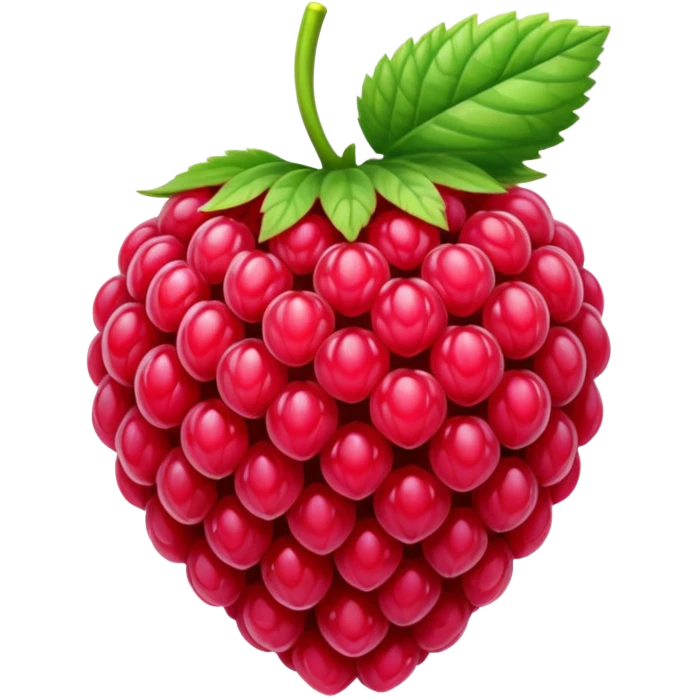 a red rasberry emoji