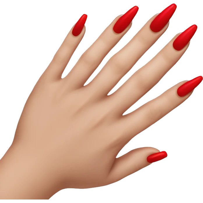 Red nails emoji