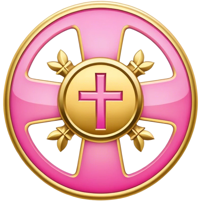 belief gold pink emoji