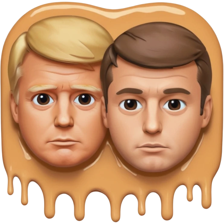 Trump est Macron qui fond le signe absolu cinéma de TikTok stp emoji
