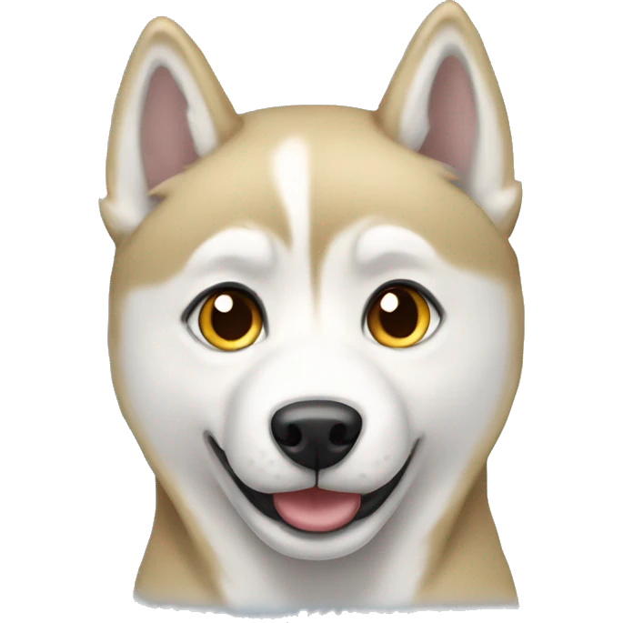 Husky with blonde emoji