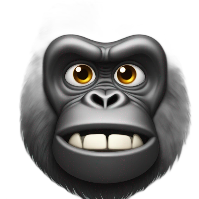 Gorille qui fait caca  emoji