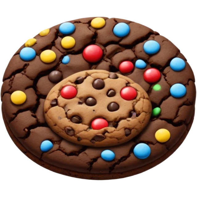 double chocolate cookie emoji