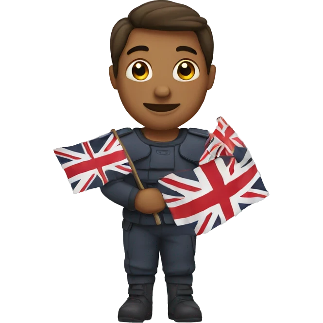 English and proud emoji