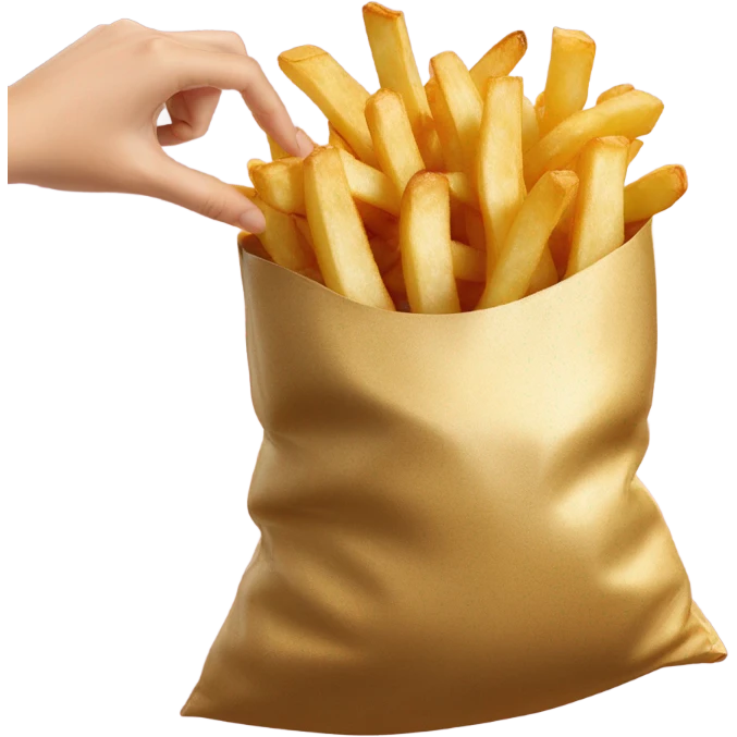 Putting the fries in the bag emoji