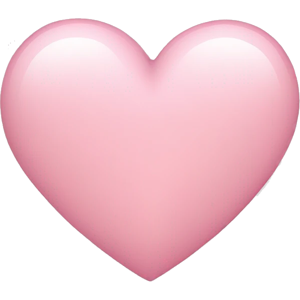 Light pink heart emoji