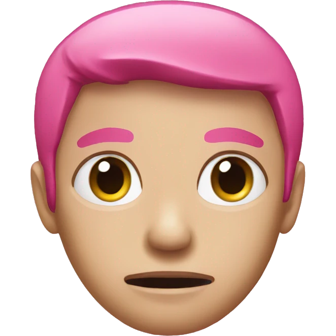 Pink hurt emoji