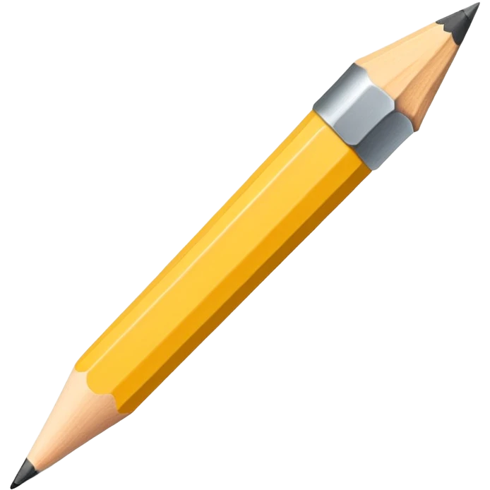 yellow pencil with sharpened point emoji
