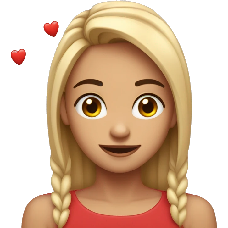 Cara con corazones  emoji