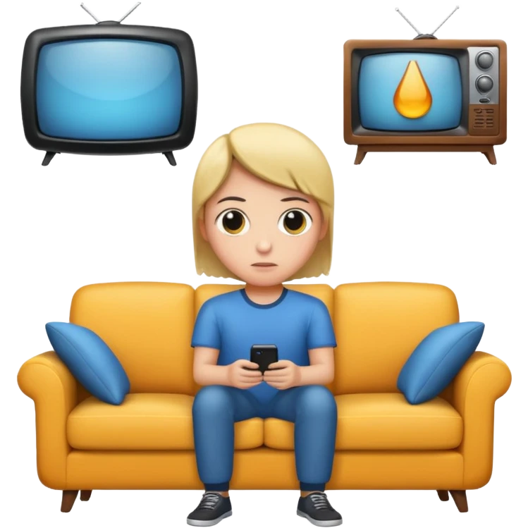Watching tv emoji