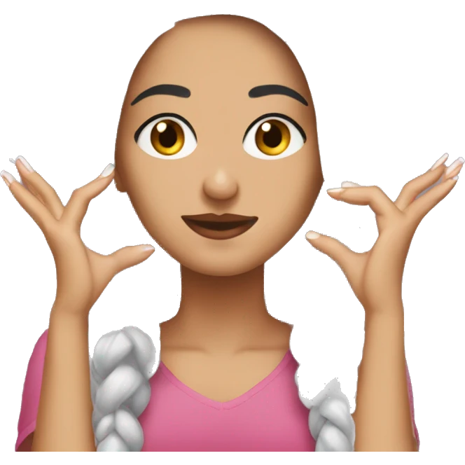 A turkish young woman who doesn’t like the way her nails were done  emoji