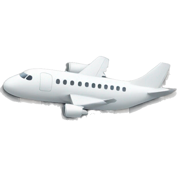 Plane in a building emoji