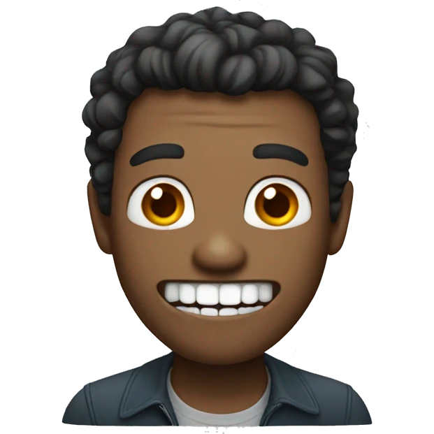 A man with big teeth emoji