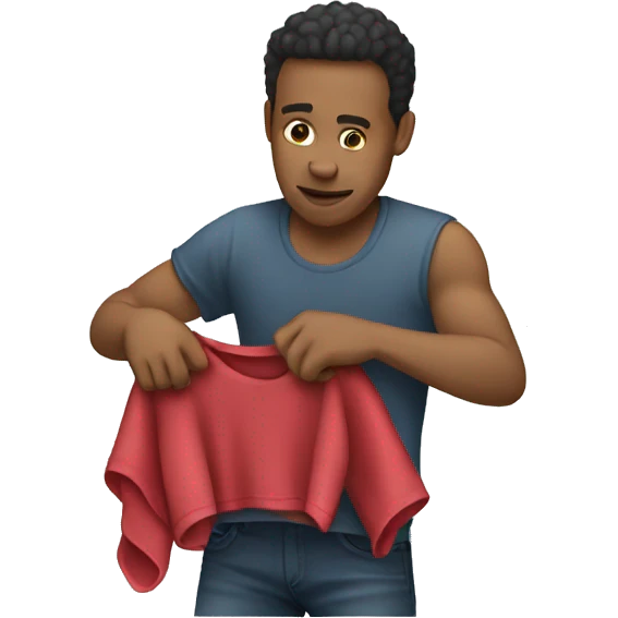 grabbing on a clothe emoji