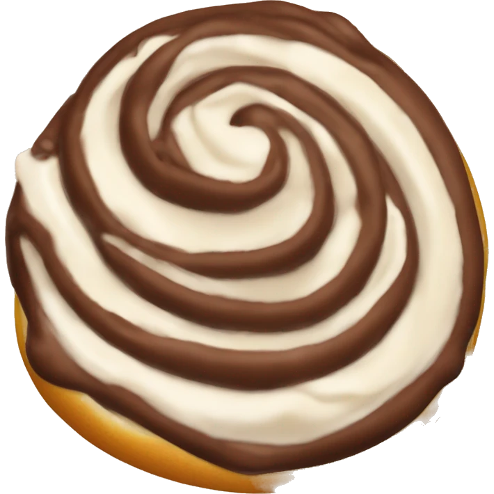 Cinamanroll with with choclate cream emoji