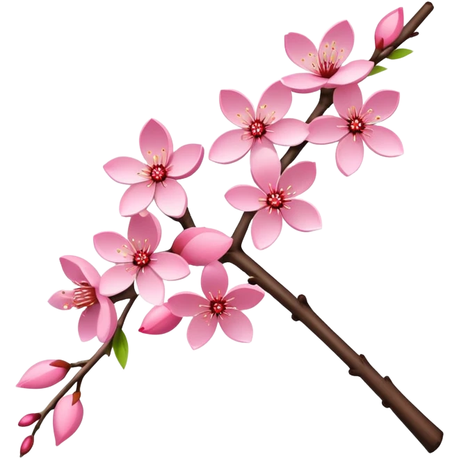 Sakura cherry blossom stick emoji