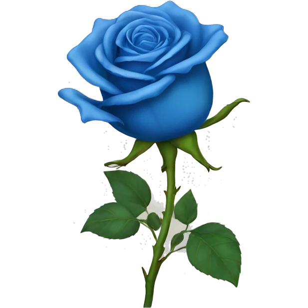 Blue rose emoji