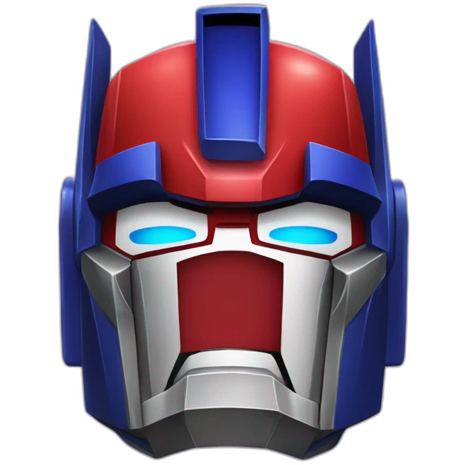 Angry darl Optimus prime with mask emoji