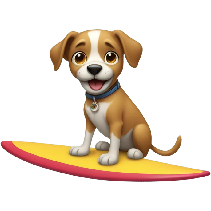 dog on a surfboard emoji
