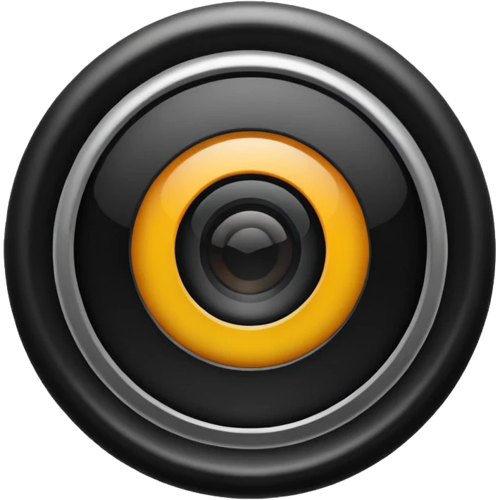 create a camera aperture emoji with black blades, 24px should be the emoji emoji