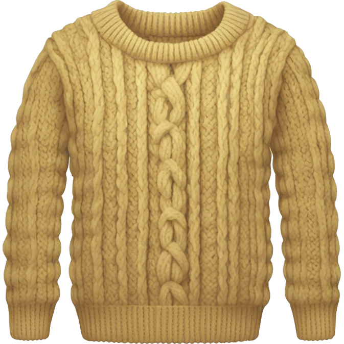 Cable knit clothes  emoji