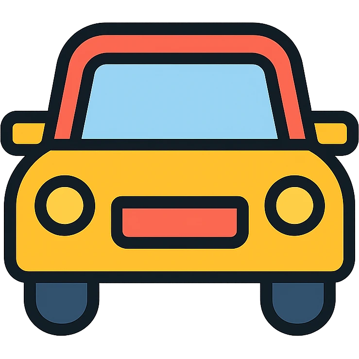colored car icon emoji