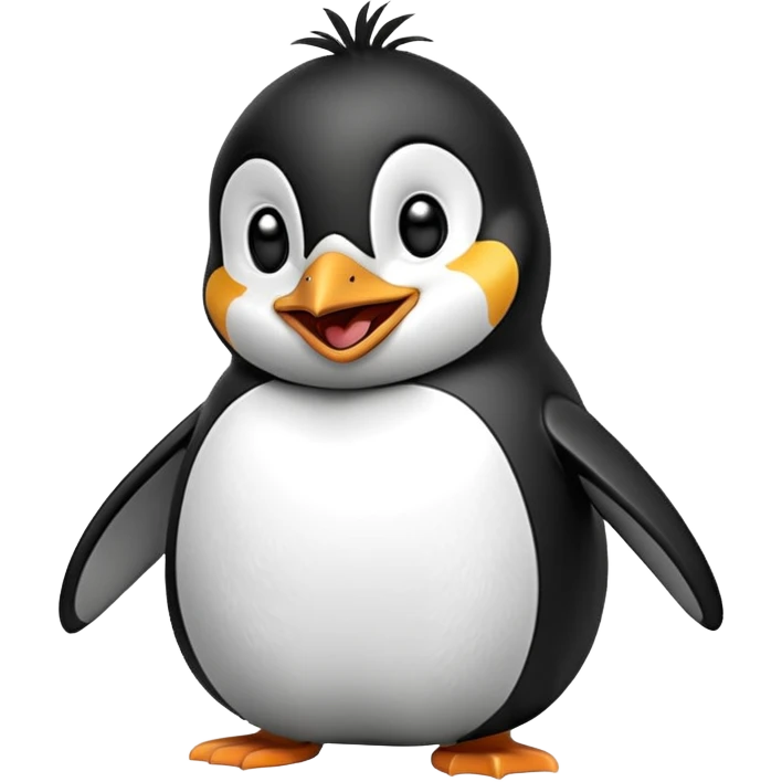 смеющийся пингвин emoji