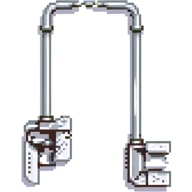 silver colored trap-irons; falltrap emoji
