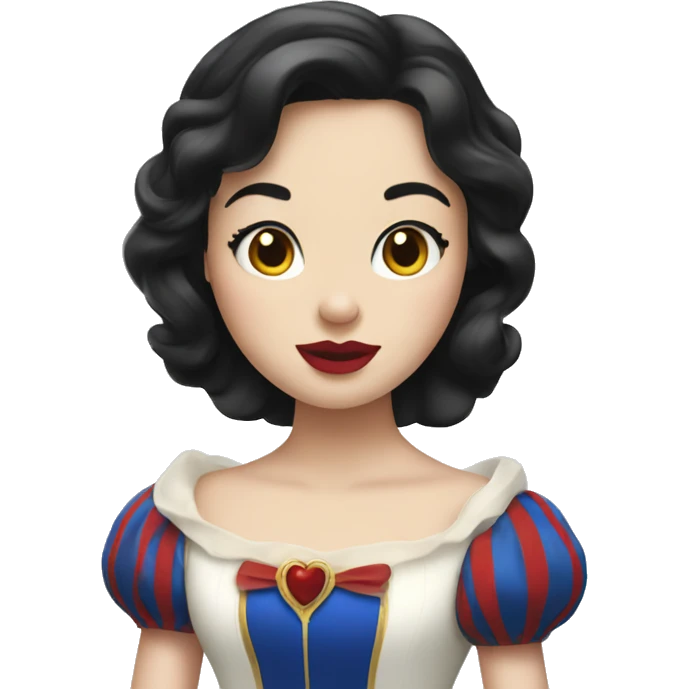 Snow white with dress emoji