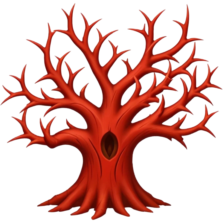 red thorn tree emoji