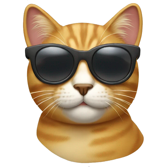 Cat with sunglasses emoji