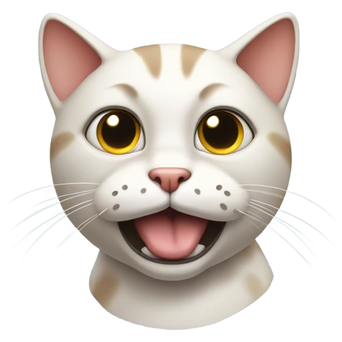 cat rolling its eyes emoji