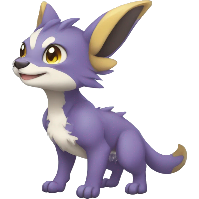 Cute cool animal hybrid Fakemon full body emoji