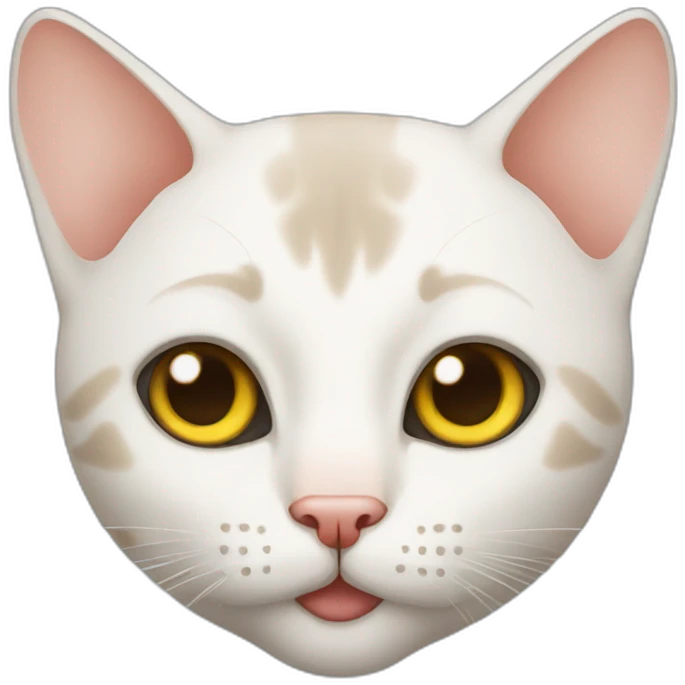 Bald cat emoji