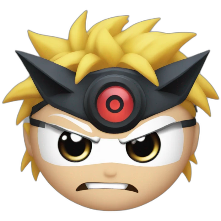 Naruto angry nine tail eye emoji