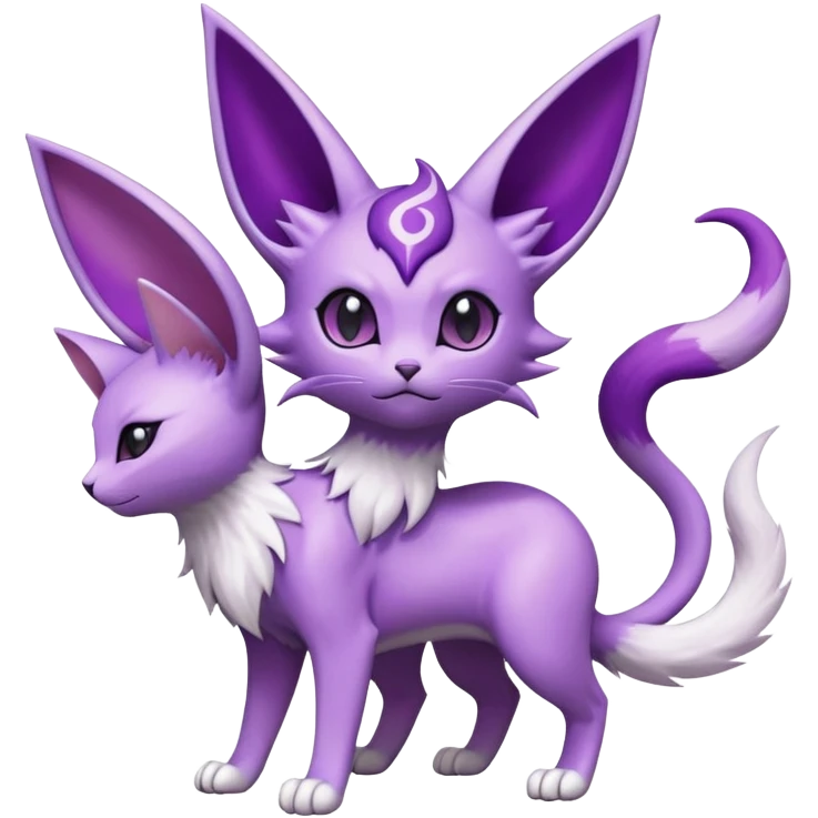 Espeon-Delcatty-Fakémon-hybrid-creature (full body)  emoji