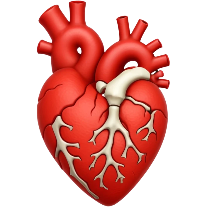  heart with a bone through it emoji