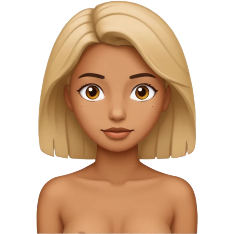 Topless girl emoji