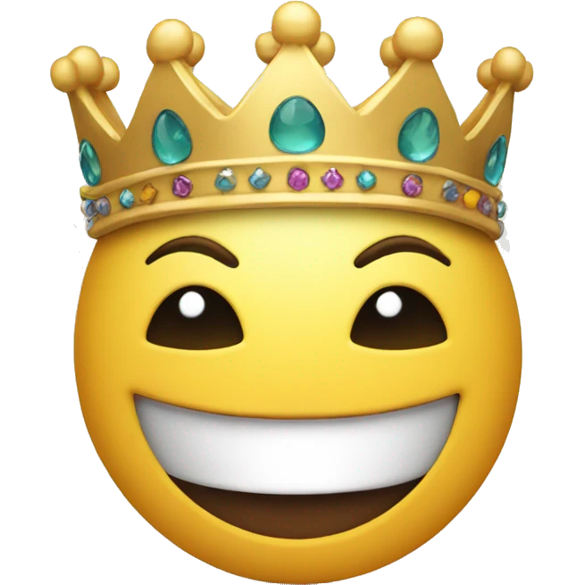 smiling face in crown emoji