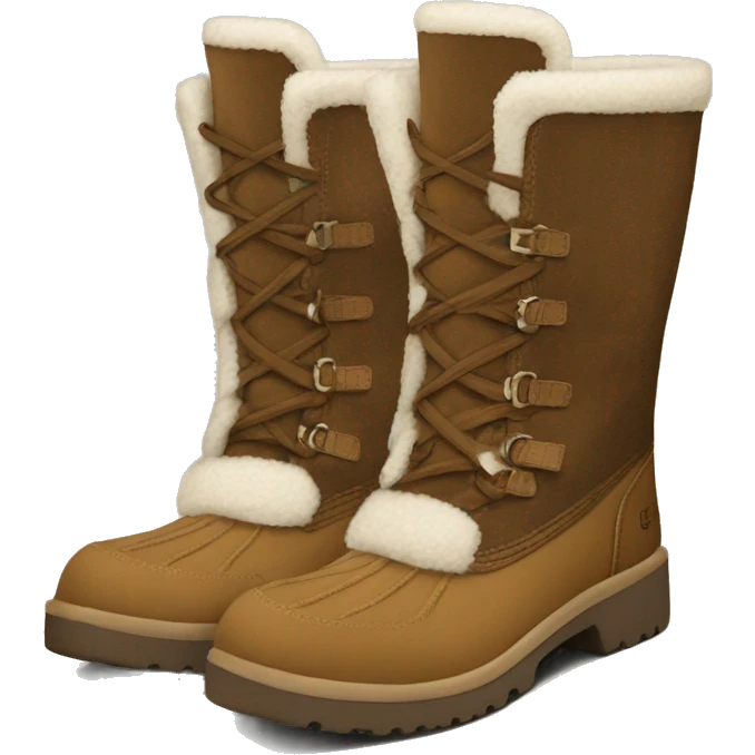 UGG Sherpa corduroy boots emoji